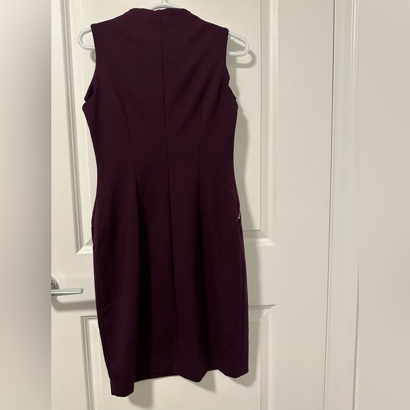 Calvin Klein Fitted Purple Dress - Picture 3 of 4